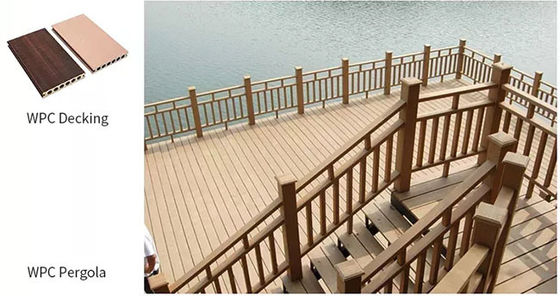 Pannello impermeabile della parete WPC del PVC del giardino per l'anti decorazione all'aperto Eco di slittamento amichevole