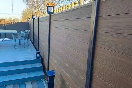 Pannello impermeabile della parete WPC del PVC del giardino per l'anti decorazione all'aperto Eco di slittamento amichevole
