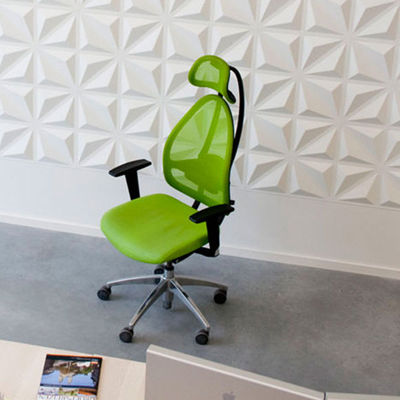 PVC interno domestico decorativo 100% di progettazione moderna dei pannelli di parete 3D di 50x50cm
