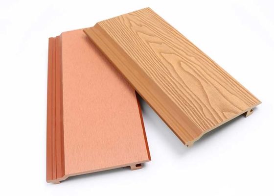 Decorazione all'aperto di esterno WPC di parete dell'estrusione composita di plastica di legno del pannello 28mm Co