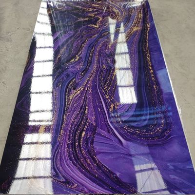 3D che stampa lo strato 1220x2440 di marmo UV millimetro del marmo del PVC per la decorazione della parete