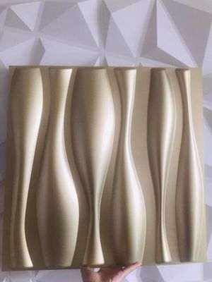 PVC interno domestico decorativo 100% di progettazione moderna dei pannelli di parete 3D di 50x50cm