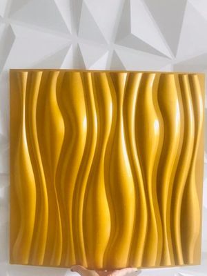 PVC interno domestico decorativo 100% di progettazione moderna dei pannelli di parete 3D di 50x50cm