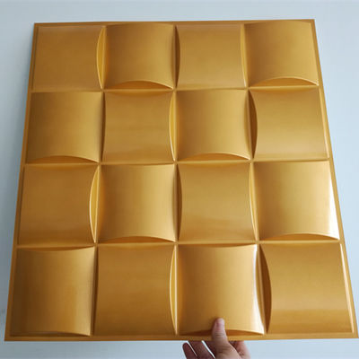 PVC interno domestico decorativo 100% di progettazione moderna dei pannelli di parete 3D di 50x50cm