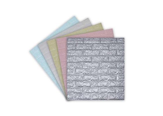 Autoadesivo autoadesivo della carta di parete della decorazione del PE della schiuma della carta da parati della carta da parati domestica 3D 70x77cm della camera da letto