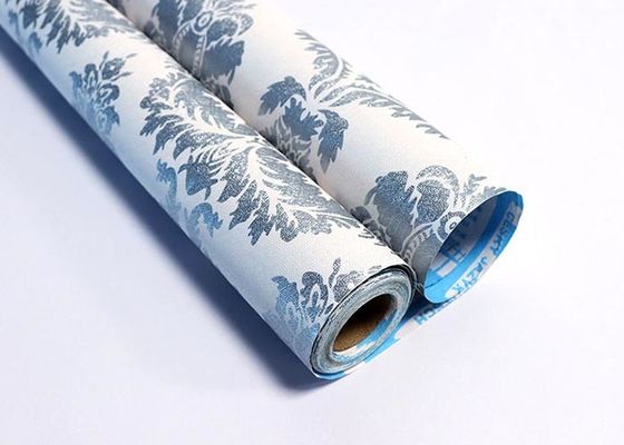 Carta da parati smontabile di legno 3D della carta da parati dell'autoadesivo del rotolo del bagno autoadesivo naturale del PVC