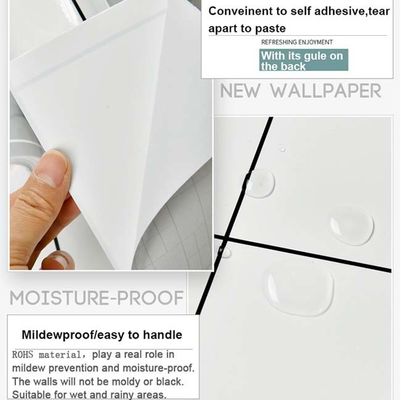 Carta da parati autoadesiva del rotolo dell'autoadesivo della carta da parati del PVC del mattone di Rolls 3d della carta di parete di pietra