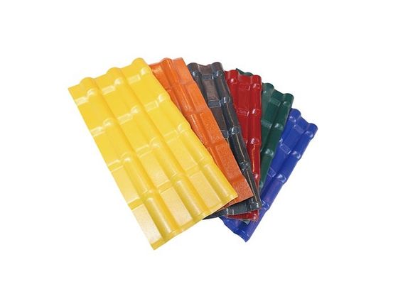 Le mattonelle di tetto del PVC dell'asa APVC UPVC hanno ondulato gli strati coprenti di plastica