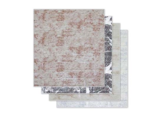 Autoadesivo autoadesivo della parete della schiuma della carta da parati 3D della schiuma del PE di 60x70cm a prova d'umidità