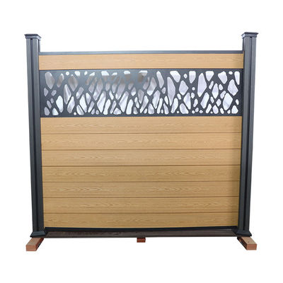 Wpc composito di plastica di legno recinta Panels Waterproof Outdoor 180 * 25mm