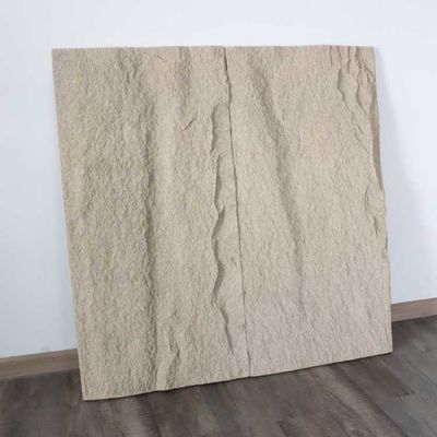 Pannello di parete di pietra di lusso dell'interno del Faux dell'unità di elaborazione 3D impermeabile 100mm decorativo
