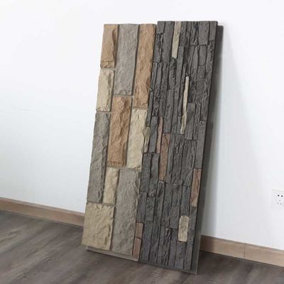 Pesi leggeri di pietra 120 * 60cm del Faux della parete del pannello dell'unità di elaborazione del poliuretano