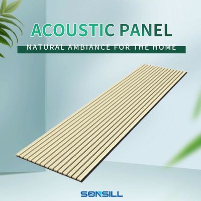 100% poliestere + MDF con pannello acustico impiallacciato insonorizzante a forma quadrata