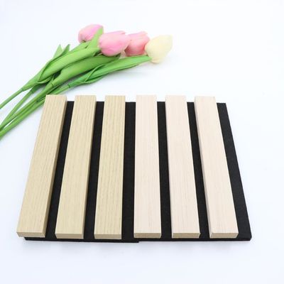 Pannelli da parete acustici in fibra di legno a doghe 3 mm insonorizzati