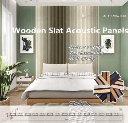 12 mm di spessore pannello acustico pannello di parete in legno di ardesia per la decorazione domestica