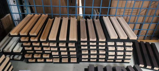 Pannello di parete Wpc acustico Pannello di ardesia di legno per la decorazione domestica