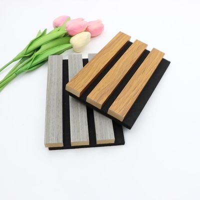 MDF assorbente del suono materiale acustico di parete in legno pannello di ardesia