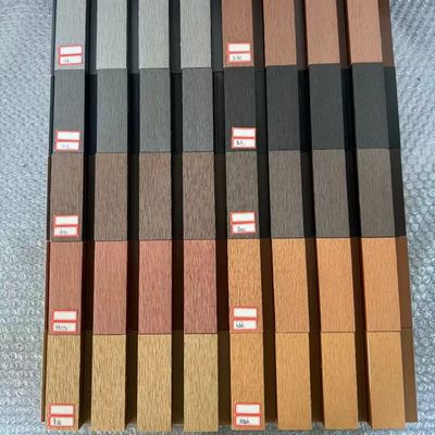 Legno naturale Tessitura di grano esterni Wpc pannello di parete di legno di rosa acero rosso marrone teak