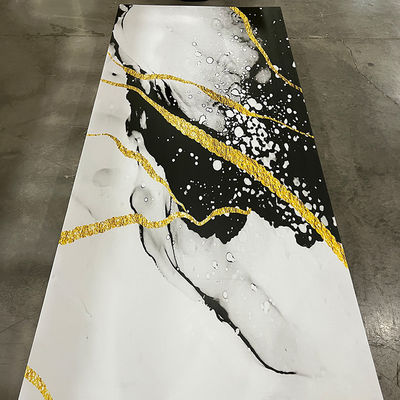 1220*2440mm 3D Digital Printed UV Marble Sheet UV Boards Per TV Tavola per la decorazione delle pareti