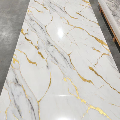 Fogli di marmo in PVC lucido/matto per la decorazione interna