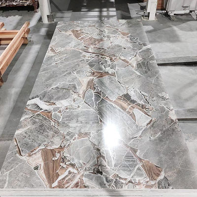 Fogli di marmo in PVC lucido/matto per la decorazione interna