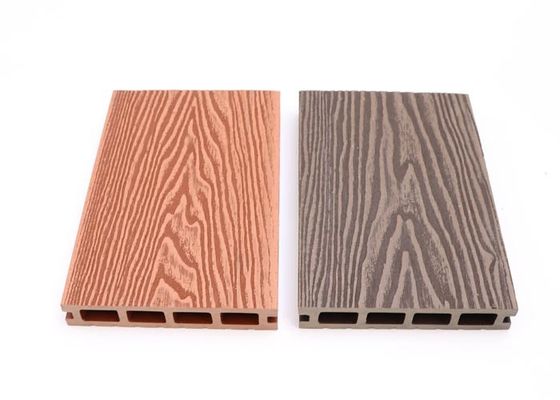 Progettazione moderna dell'installazione facile di Decking 18mm del giardino WPC della pavimentazione della struttura del pellame