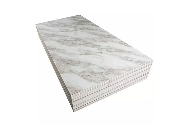 Alta decorazione lucida di lusso della parete interna dello strato del marmo del PVC di 1220x2440mm 3mm