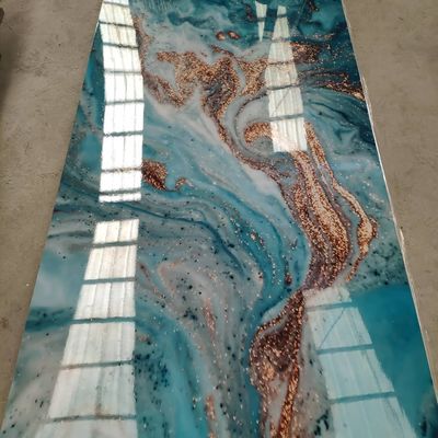 Progettazione impermeabile del marmo dello strato del PVC della decorazione della parete di 1220x2440 1220x2800