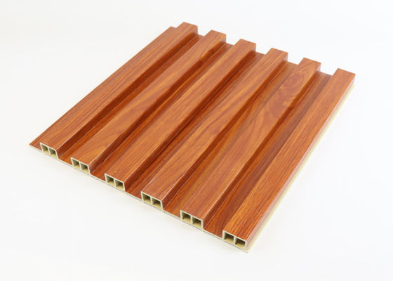 I pannelli di parete di legno di Wpc della feritoia del grano 195 * 25 * 2900mm impermeabilizzano per la decorazione interna