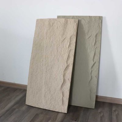 Pannello di parete di pietra di lusso dell'interno del Faux dell'unità di elaborazione 3D impermeabile 100mm decorativo