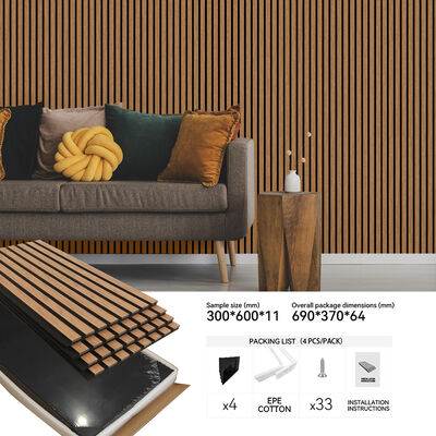 Pannello acustico per il muro per l'assorbimento e la decorazione del suono interno